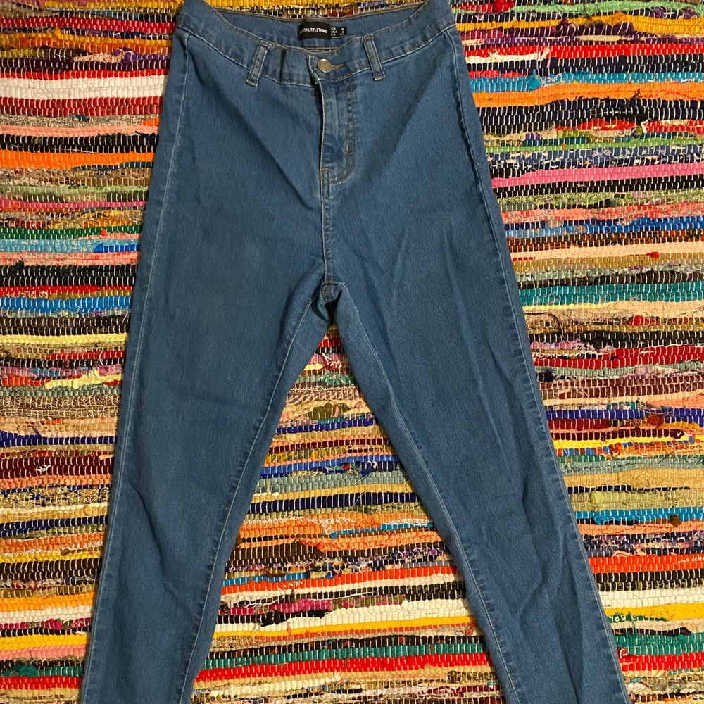 High waisted PLT jeans